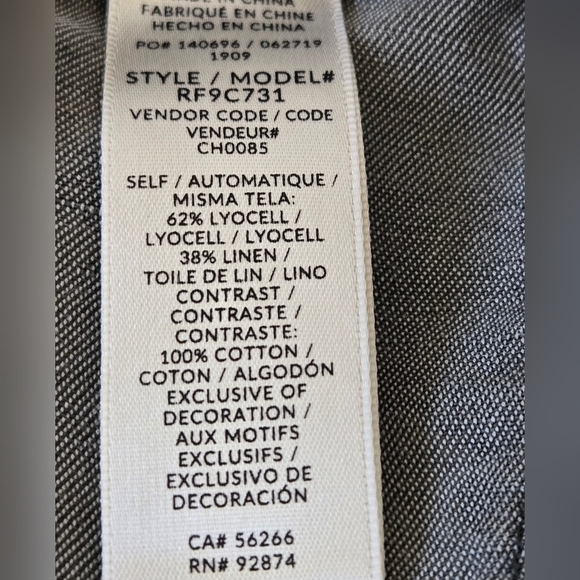 Splendid Boardwalk Jogger Camo Print  Linen Blend Olive Green size Large - Picture 14 of 16